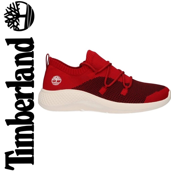 Timberland A1Z73 FLYROAM MEDIUM RED Men's Trainers, Sz 8 EUR 41.5 - Picture 2 of 16